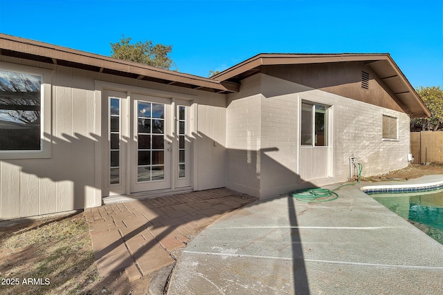 back of property featuring a patio area