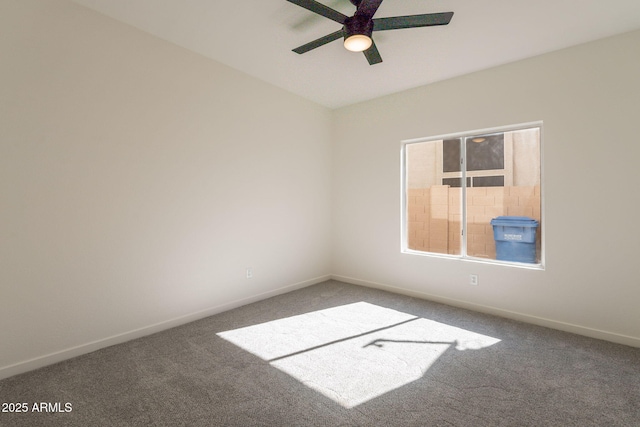 3837 E Windsong Dr, Phoenix, AZ 85048 - empty room with carpet floors, ceiling fan, and baseboards