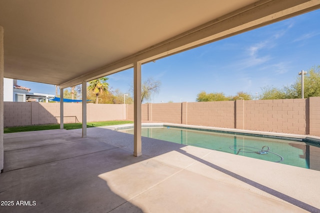 3837 E Windsong Dr, Phoenix, AZ 85048 - view of pool featuring a patio and a fenced backyard