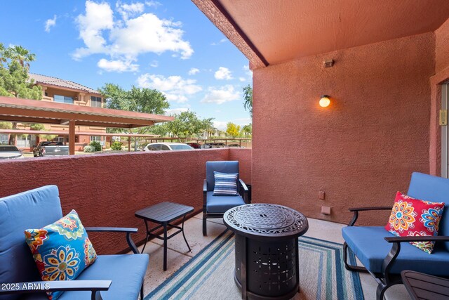 view of balcony