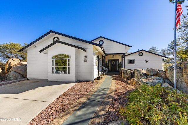 view of ranch-style home