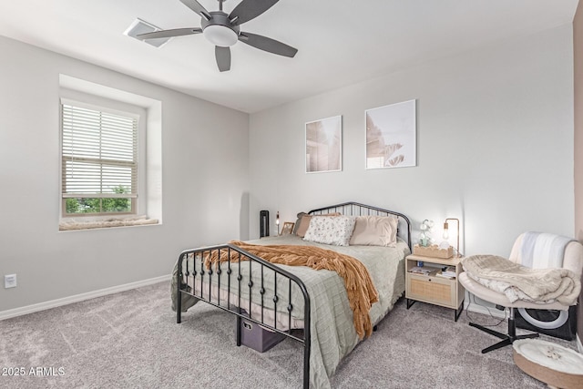 2499 S Entwistle St, Gilbert, AZ 85295 - bedroom with carpet floors, baseboards, and ceiling fan
