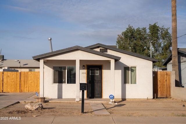 view of front of home