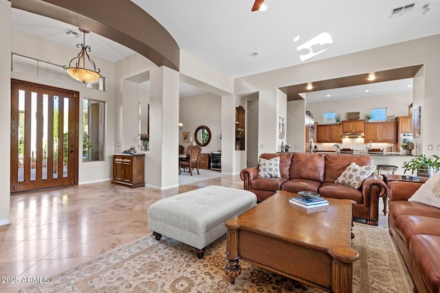 view of living room