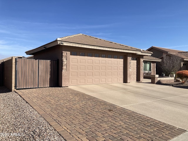 view of front of home featuring a garage