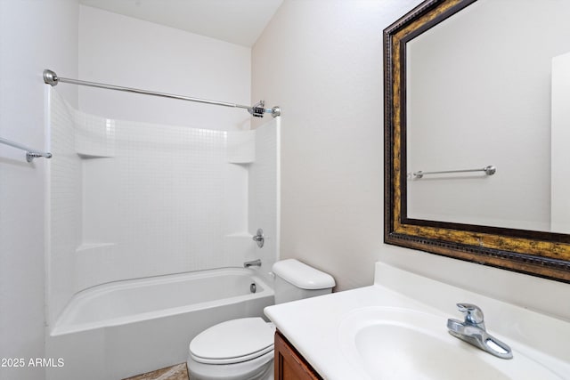 12727 W Lowden Rd, Peoria, AZ 85383 - bathroom featuring vanity, toilet, and shower / washtub combination