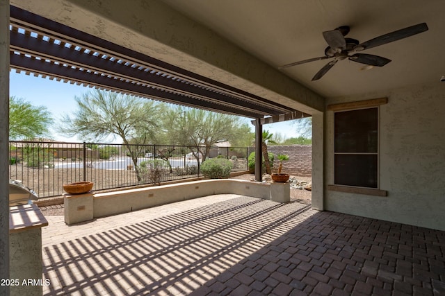 12727 W Lowden Rd, Peoria, AZ 85383 - view of patio with a ceiling fan