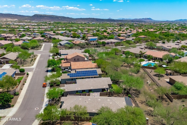 12727 W Lowden Rd, Peoria, AZ 85383 - aerial perspective of suburban area featuring a mountainous background