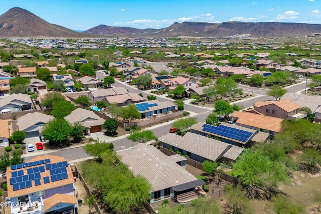 12727 W Lowden Rd, Peoria, AZ 85383 - aerial perspective of suburban area with a mountain backdrop