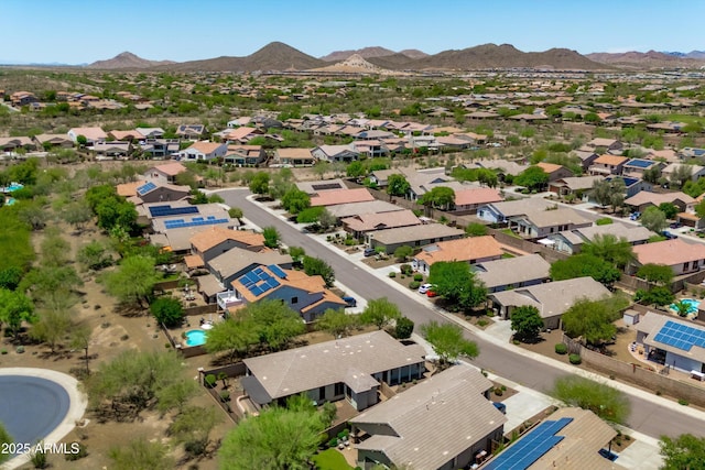 12727 W Lowden Rd, Peoria, AZ 85383 - aerial view of residential area featuring a mountainous background