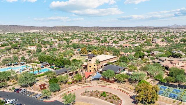 12727 W Lowden Rd, Peoria, AZ 85383 - drone / aerial view of a mountainous background and a pool