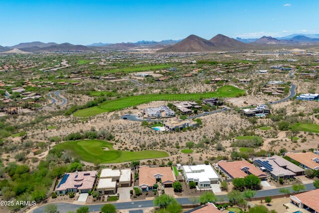 12727 W Lowden Rd, Peoria, AZ 85383 - aerial perspective of suburban area with a mountain backdrop and a golf course