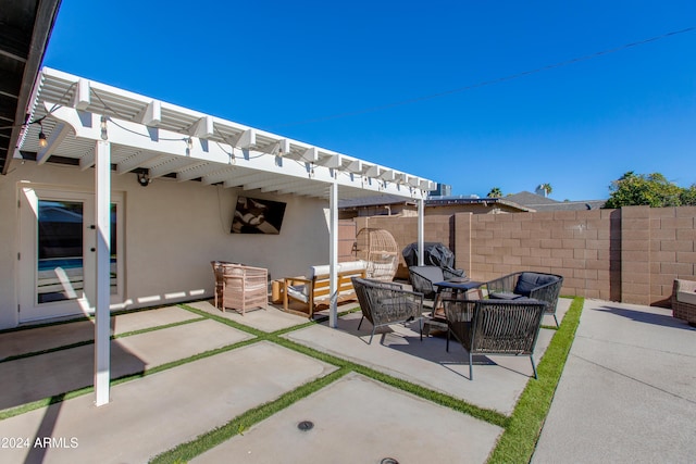 view of patio / terrace with outdoor lounge area