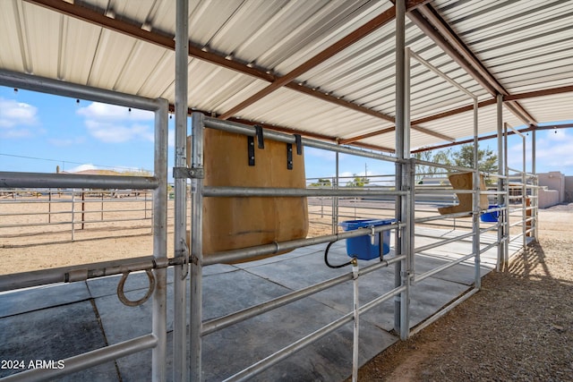 view of horse barn