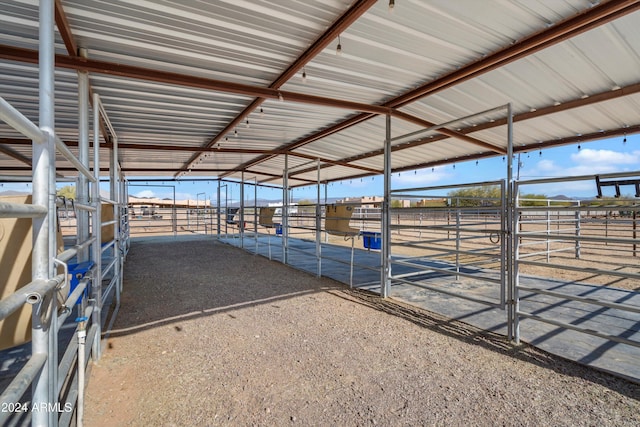 view of horse barn