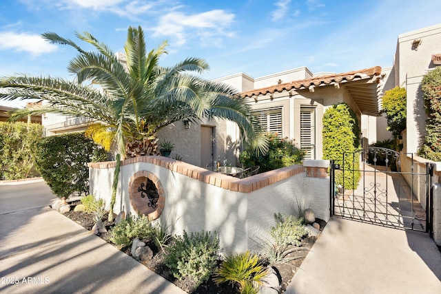 view of mediterranean / spanish house