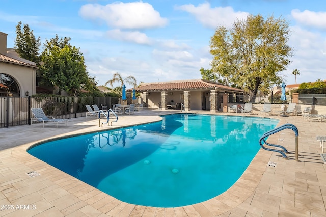 view of pool with a patio