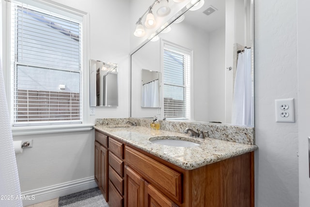 bathroom with vanity