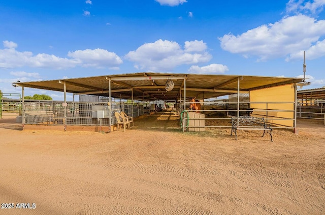 view of horse barn