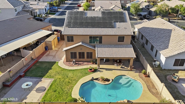 9719 W Heber Rd, Tolleson, AZ 85353 - birds eye view of property with a residential view