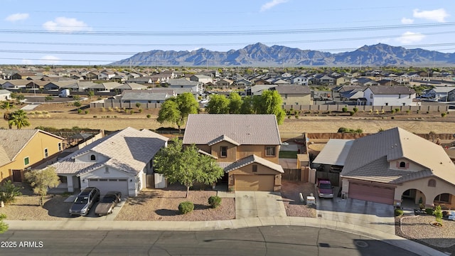 9719 W Heber Rd, Tolleson, AZ 85353 - aerial view featuring a residential view and a mountain view