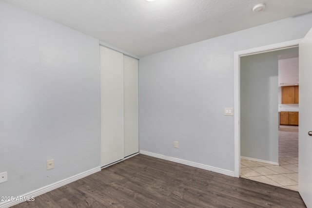 empty room featuring hardwood / wood-style floors