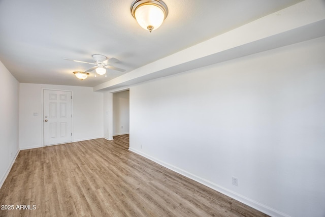 3801 E Captain Dreyfus Ave, Phoenix, AZ 85032 - unfurnished room with wood finished floors and ceiling fan