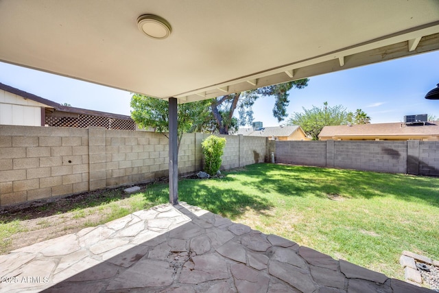 3801 E Captain Dreyfus Ave, Phoenix, AZ 85032 - fenced backyard with a patio