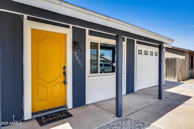 3801 E Captain Dreyfus Ave, Phoenix, AZ 85032 - entrance to property featuring concrete driveway and board and batten siding