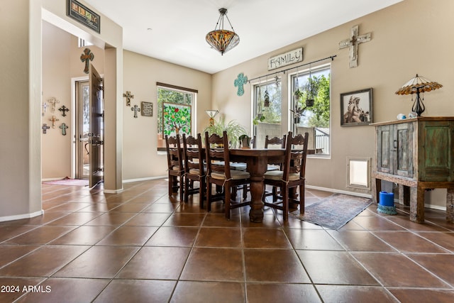 view of dining area