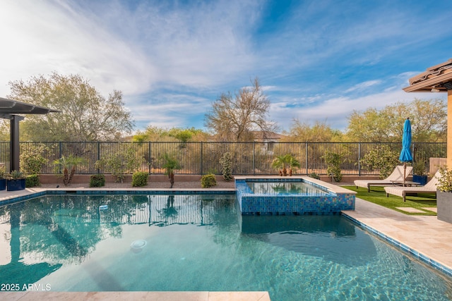 5428 E Windstone Trl, Cave Creek, AZ 85331 - view of pool featuring a pool with connected hot tub