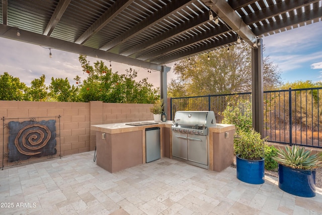 5428 E Windstone Trl, Cave Creek, AZ 85331 - fenced backyard with a pergola and a patio