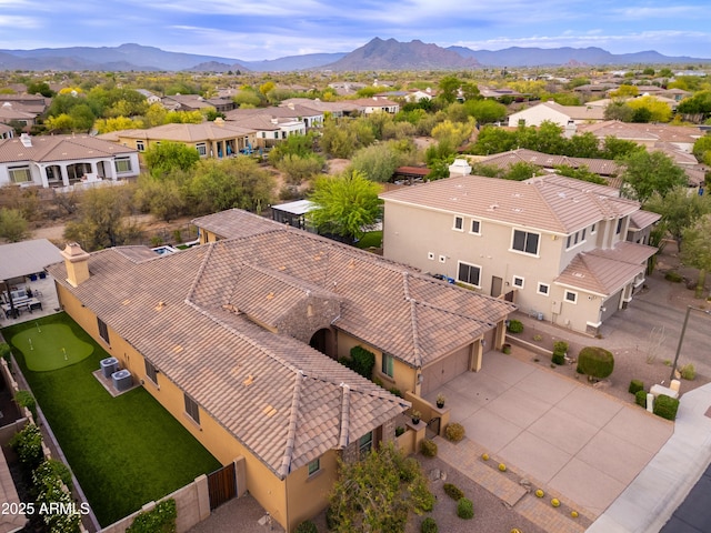 5428 E Windstone Trl, Cave Creek, AZ 85331 - aerial perspective of suburban area featuring a mountainous background