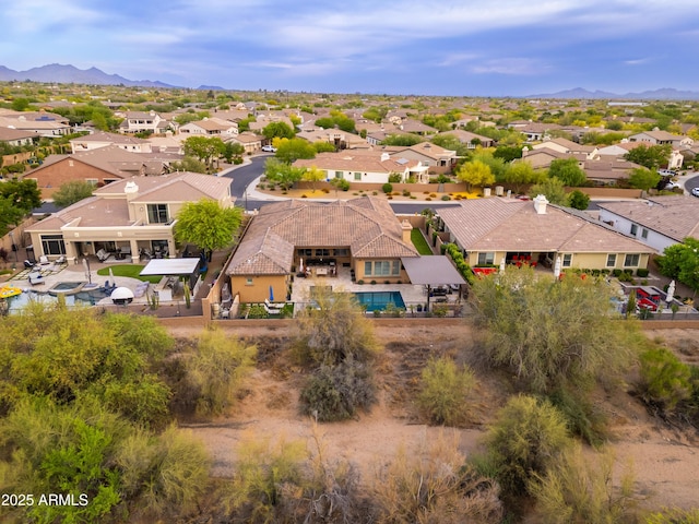 5428 E Windstone Trl, Cave Creek, AZ 85331 - aerial view of residential area with a mountain backdrop