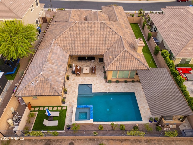 5428 E Windstone Trl, Cave Creek, AZ 85331 - aerial view of property and surrounding area featuring a pool