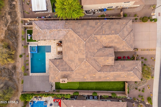 5428 E Windstone Trl, Cave Creek, AZ 85331 - aerial view of property and surrounding area featuring a pool