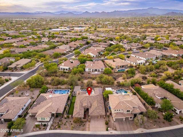 5428 E Windstone Trl, Cave Creek, AZ 85331 - aerial perspective of suburban area featuring mountains