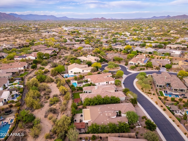 5428 E Windstone Trl, Cave Creek, AZ 85331 - aerial view of residential area with a mountainous background