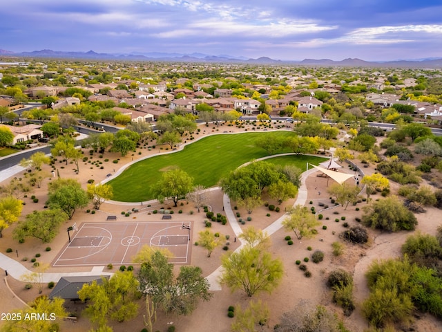5428 E Windstone Trl, Cave Creek, AZ 85331 - aerial perspective of suburban area with mountains