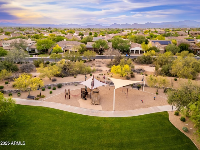 5428 E Windstone Trl, Cave Creek, AZ 85331 - aerial view of residential area with mountains