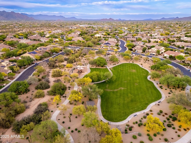 5428 E Windstone Trl, Cave Creek, AZ 85331 - aerial perspective of suburban area featuring mountains