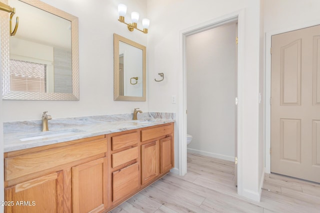 13020 W Highland Ave, Litchfield Park, AZ 85340 - full bath with double vanity and wood finished floors