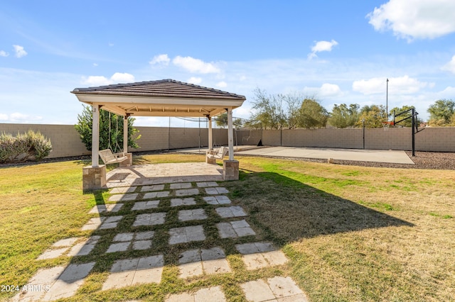 1409 E Dove Pl, Casa Grande, AZ 85122 - view of yard featuring a gazebo and a patio area