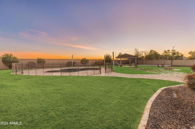 1409 E Dove Pl, Casa Grande, AZ 85122 - yard at dusk featuring a gazebo