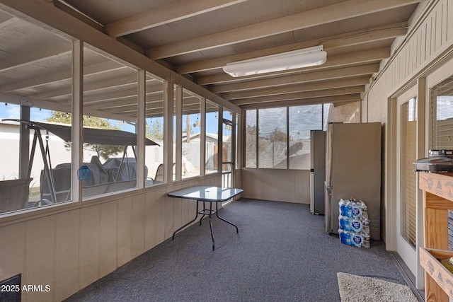 sunroom featuring a healthy amount of sunlight