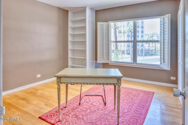 2201 N Central Ave Unit 3D, Phoenix, AZ 85004 - office with wood finished floors and baseboards