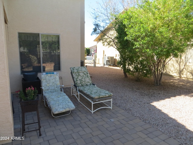 view of patio with cooling unit