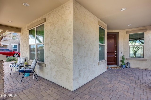 entrance to property with covered porch