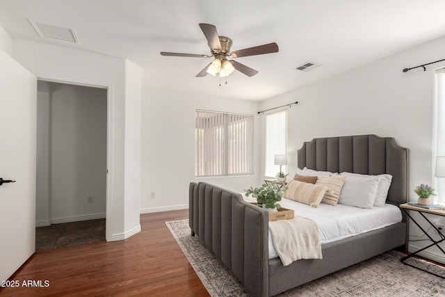6515 W Hughes Dr, Phoenix, AZ 85043 - bedroom featuring wood finished floors and ceiling fan
