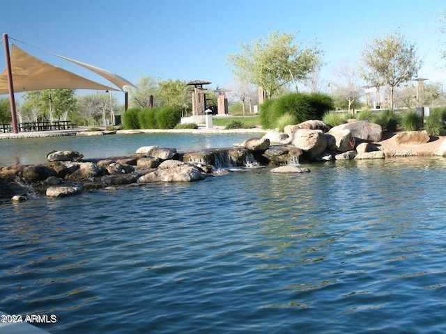 view of water feature